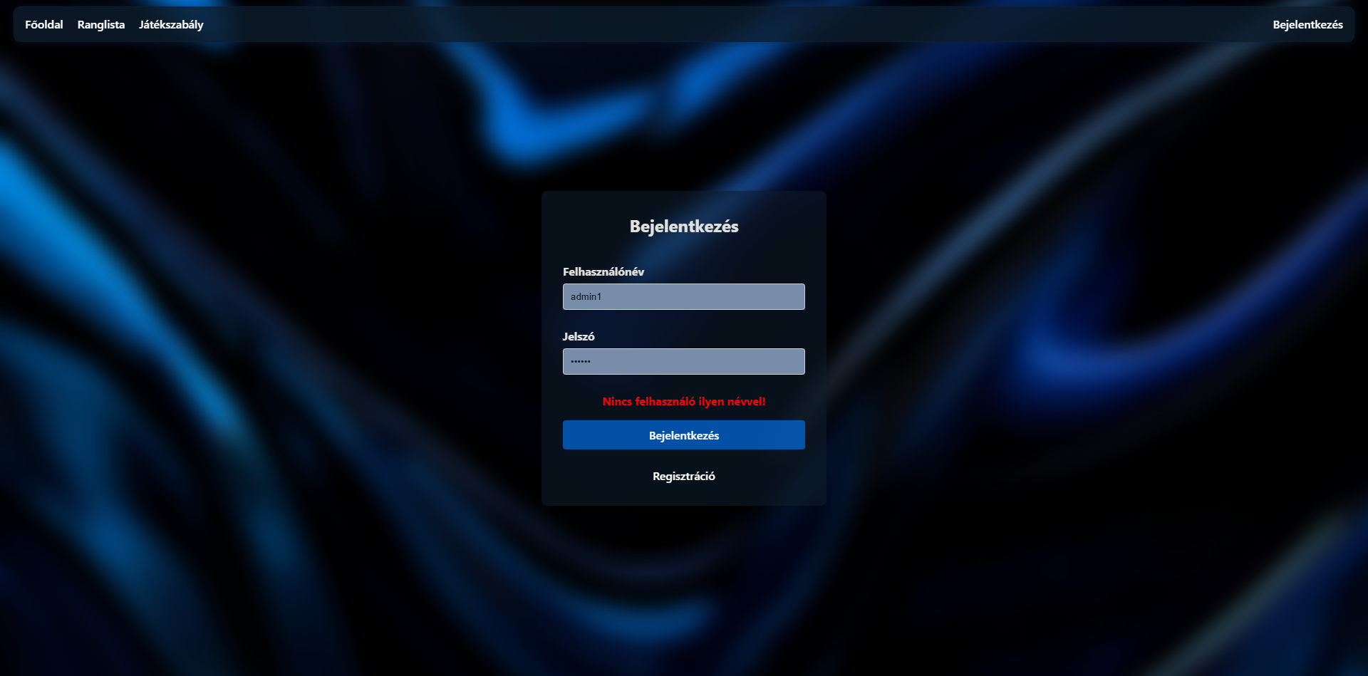 Ismeretlen felhasználó